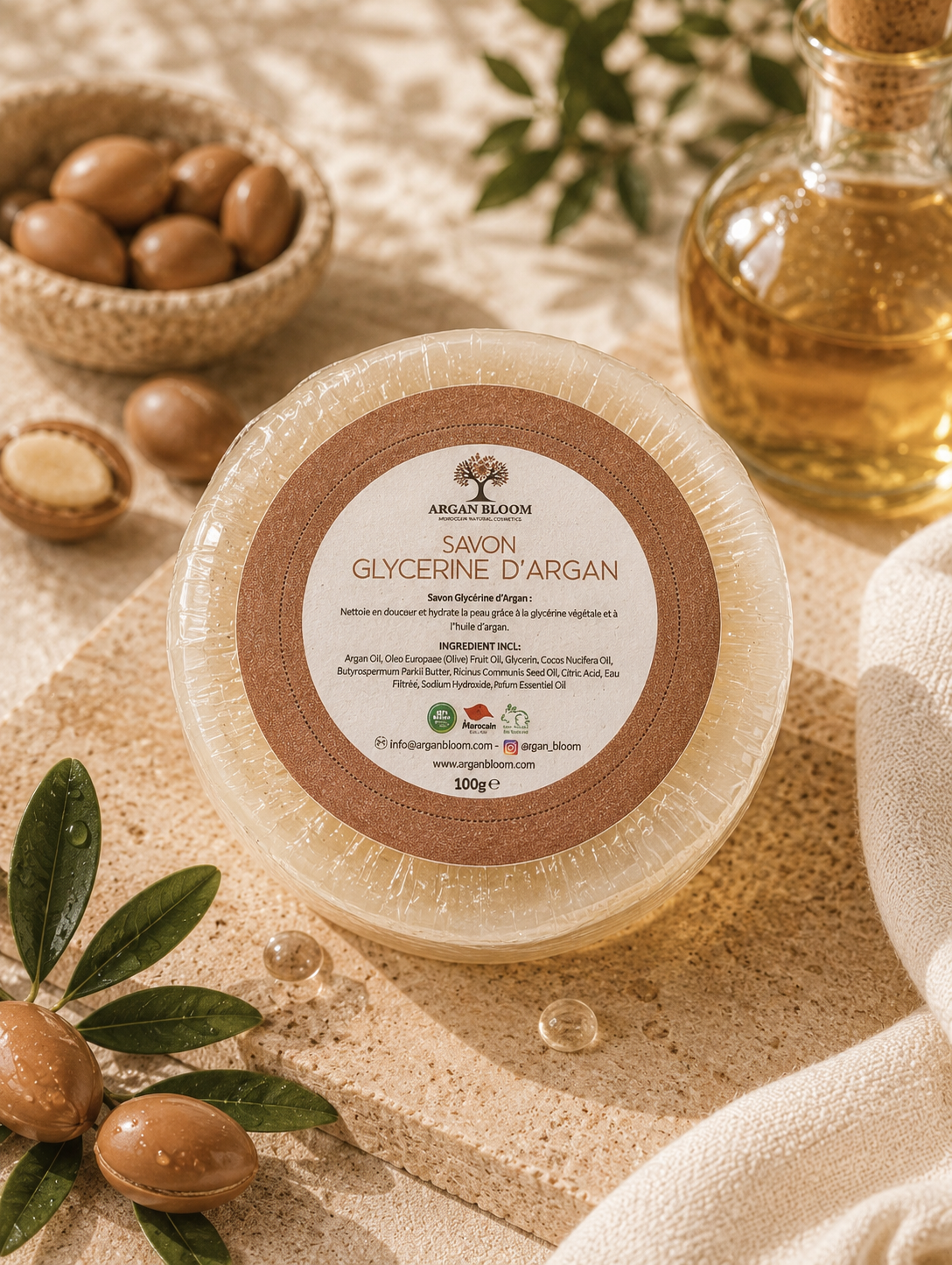 Argan-Glycerinseife 100 g