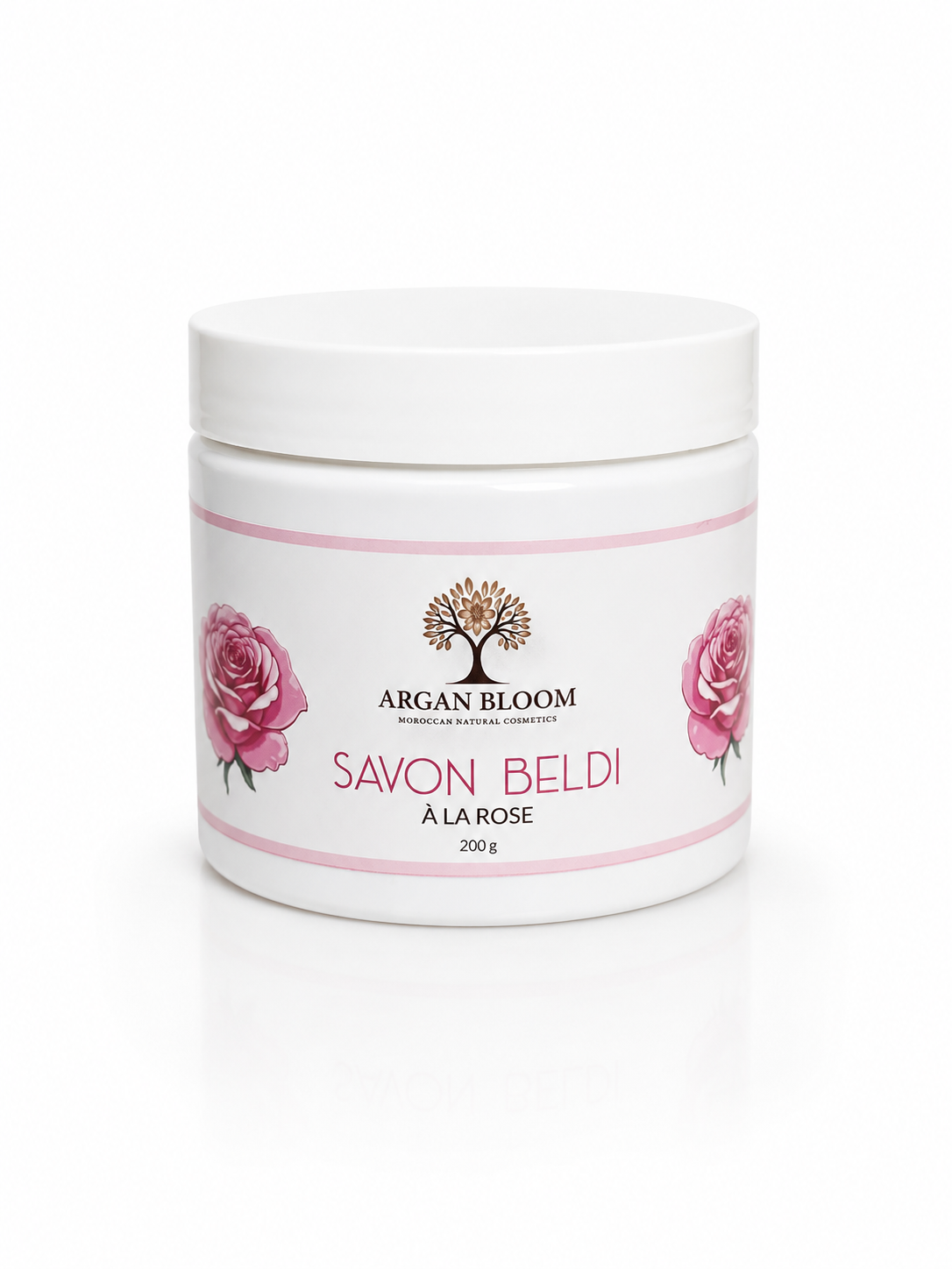 Beldi Rose Soap 200g natural exfoliant