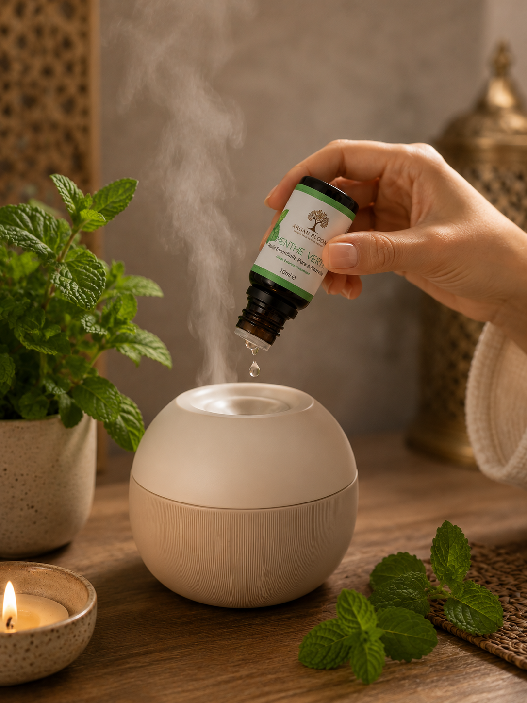 Huile essentielle de Menthe verte 10 ml naturelle et pure